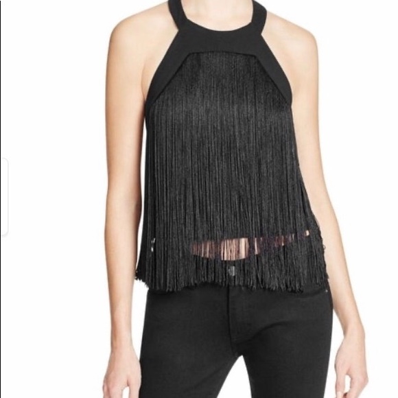 Parker Tops - NEW Parker Fringe Halter Top